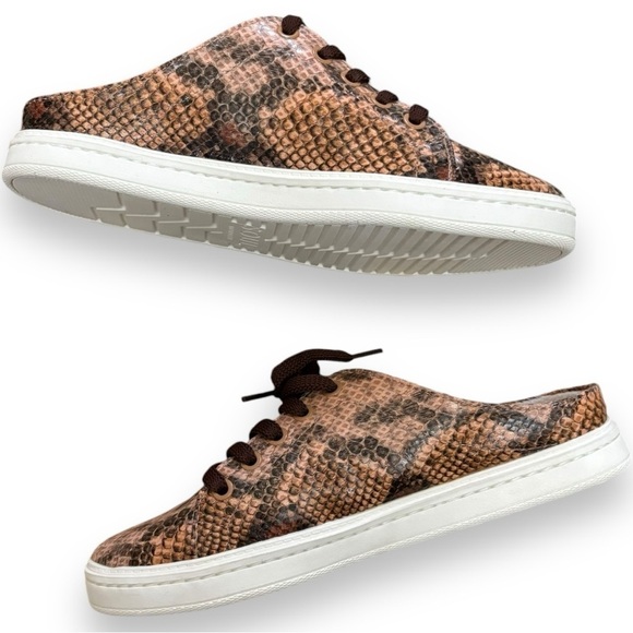 NEW! Soul Naturalizer Pink Snake Print Slip On Sneakers - Size 7W - Picture 2 of 8